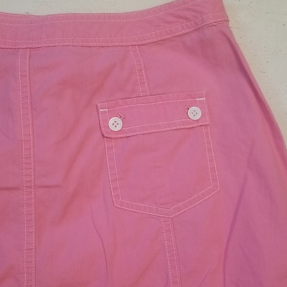 3/$25 J.Jill skirt pencil casual cotton pink sz 6 - Picture 6 of 7